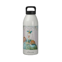 Marie Antoinette in Aqua Reusable Water Bottles