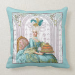 Marie Antoinette in Aqua with Cake Pillow