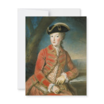 Marie Antoinette in Hunting Attire by Krantzinger Personalized Invitation