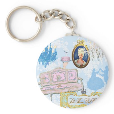 Marie Antoinette Keyring Key Chains by pauletteparis