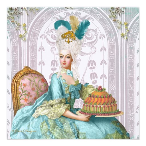 Marie Antoinette Let them Eat Cake Announcement