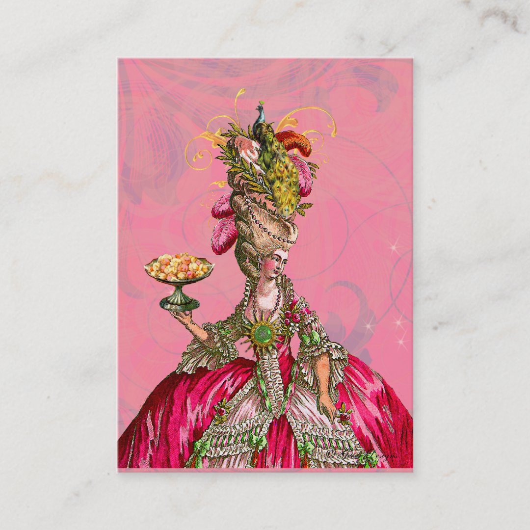 Marie Antoinette Let Them Eat Cake Business Card Zazzle