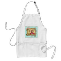 Marie Antoinette Party at Versailles in Aqua Apron