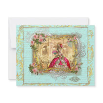 Marie Antoinette Party at Versailles Postcard Card Invites