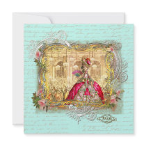 Marie Antoinette Party at Versailles Stationery invitations