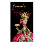 Marie Antoinette peacock and cake Business Card Templates