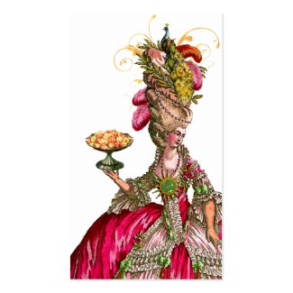 Marie Antoinette Peacock Place Card/Business profilecard