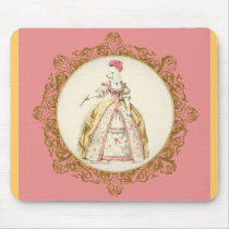 Marie Antoinette Poodle Mousepad
