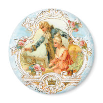 Marie Antoinette Romantic Musical Couple magnets by greerdesign Marie Antoinette Romantic Musical Couple magnets