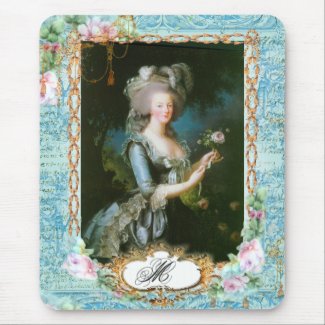 Marie Antoinette Roses and Lace mousepad