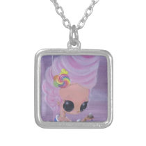 marie, antoinette, sugar, fueled, sugarfueled, michael, banks, coallus, rainbow, candy, girl, Necklace with custom graphic design
