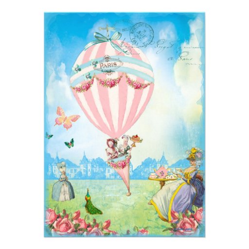Marie Antoinette Tea at Versailles Lawn Party Invite