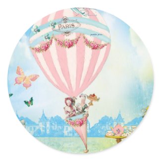 Marie Antoinette Tea at Versaillesin a Pink Baloon sticker