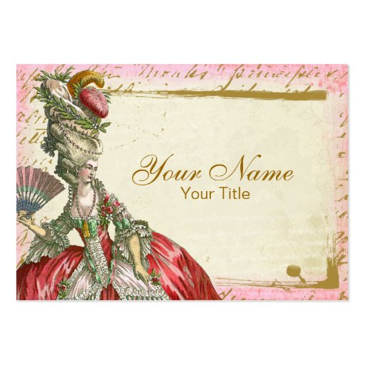 Marie Antoinette Versailles Business Card (front side)