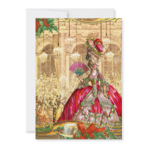 Marie Antoinette Versailles Christmas Tea Party invitations by lapapeteriedeParis Marie Antoinette Versailles Christmas Tea Party invitations