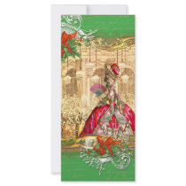 Marie Antoinette Versailles Christmas Tea Party Rack Cards