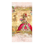 Marie Antoinette Versailles Party Pink Invitations Customized Photo Card