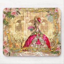 Marie Antoinette Versailles Party Pink Mouse Pads