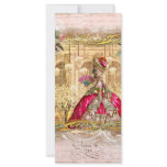 Marie Antoinette Versailles Party Pink Rack Card rack cards