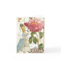 Marie Antoinette Versailles Stationery Garden Rose cards