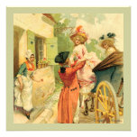 Marie Antoinette Vintage Style Invitation Card