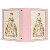 Marie Antoinette White Poodle in Costume Binder