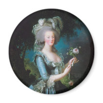 Marie-Antoinette with the Rose by Elisabeth Lebrun Magnets