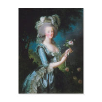 Marie-Antoinette with the Rose by Elisabeth Lebrun Postcard