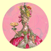 Marie Antonieta y pegatinas de los pasteles france calcomanías