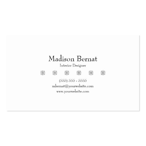 Marie - Black Business Card Template (front side)