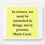 marie curie quote mousepads