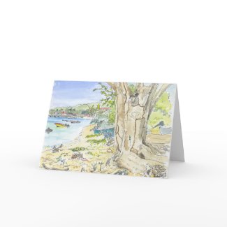 Marie Galante Beach Greeting Card