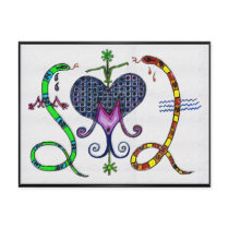 Marie Laveau Voodoo Vévé Postcard