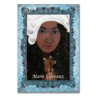 Marie Laveaux Prayer Card Table Card