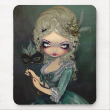 Marie Masquerade gothic Rococo Mousepad