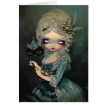 "Marie Masquerade" Greeting Card