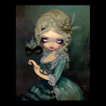 Marie Masquerade lowbrow gothic Rococo Art Print