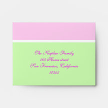 Marielle RSVP Envelope Pink Lime