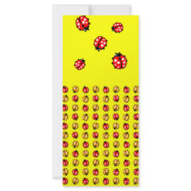 Marienkäfer Invasion Customized Rack Card