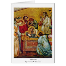 Marientod By Giotto Di Bondone Greeting Card