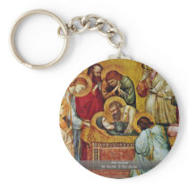 Marientod By Giotto Di Bondone Key Chains