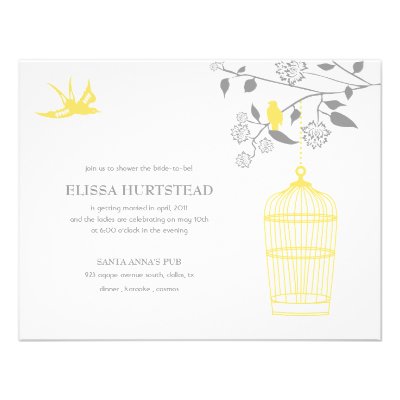 Marigold Bridal Shower Invitations