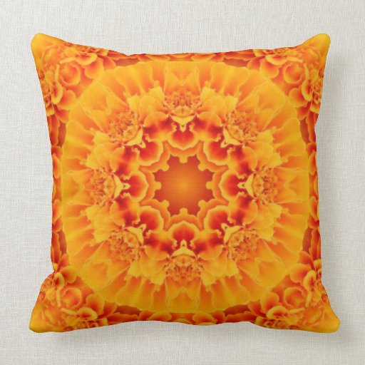 Marigold Mandala Pillow