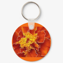 Marigold Orange keychains by beesplace Marigold Orange keychains
