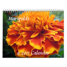 Marigolds 2011 wall calendars