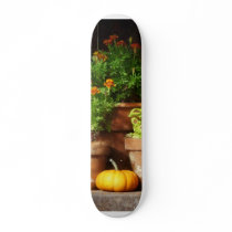 Marigolds and Pumpkins Skate Deck