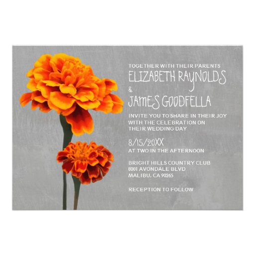 Marigolds Wedding Invitations
