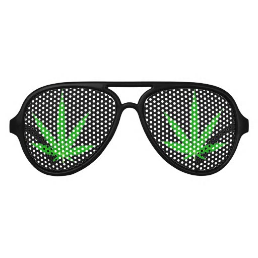 Marijuana Cannabis Green Leaf Sunglasses Zazzle