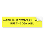 Marijuana vs DEA bumper stickers