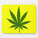 Marijuna Leaf Mousepad